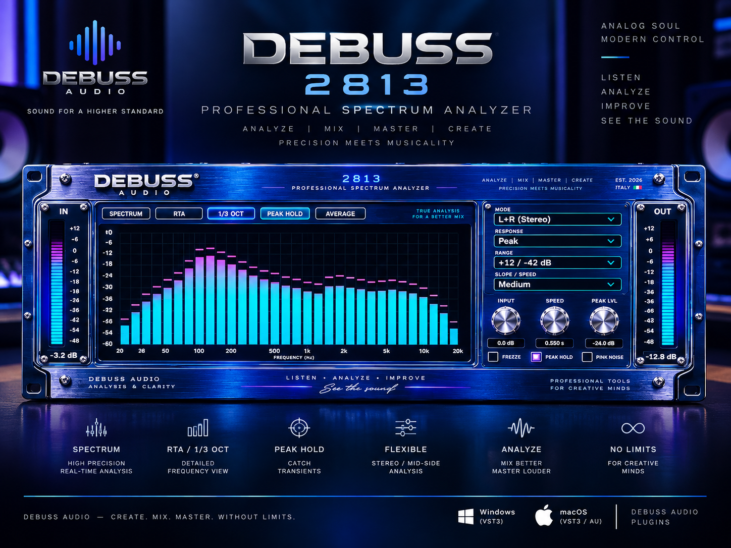 debuss 2813 professional spectrum analyzer